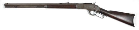 Lot #2065 Winchester Model 1873 Lever Action Rifle in .22 Short Rimfire Caliber Rifle - Image 1