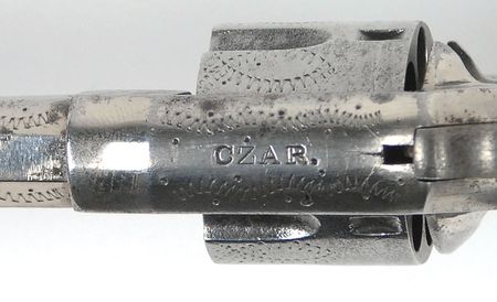 Lot #2030 Factory Engraved Hopkins and Allen ‘Czar’ Pocket Revolver Revolver - Image 3