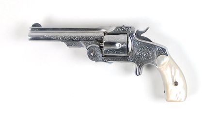 Lot #2032 Factory Engraved Smith and Wesson ‘Baby Russian’ Revolver Revolver - Image 1