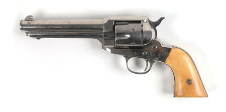 Lot #2040 Remington Model 1890 Single-Action Revolver with Ivory Grips Revolver - Image 1