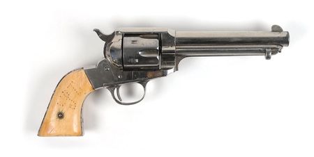Lot #2040 Remington Model 1890 Single-Action Revolver with Ivory Grips Revolver - Image 2