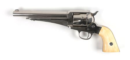 Lot #2039 Remington Model 1875 Single-Action Army Revolver with Ivory Grips Revolver - Image 1