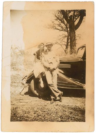Lot #2097 Bonnie Parker: One of the last known photographs of Bonnie Parker, taken just months before the ambush that ended her life - Image 1