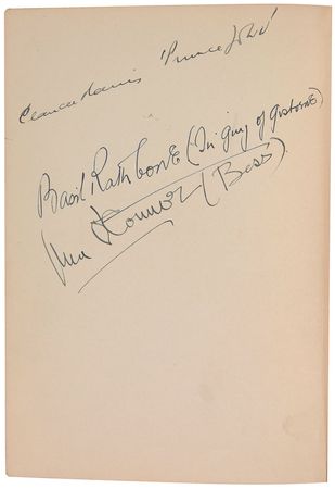 Lot #1050 Robin Hood: One-of-a-kind Robin Hood novel from the cast of the 1938 adaptation, featuring Flynn, Rathbone, and Rains - Image 2