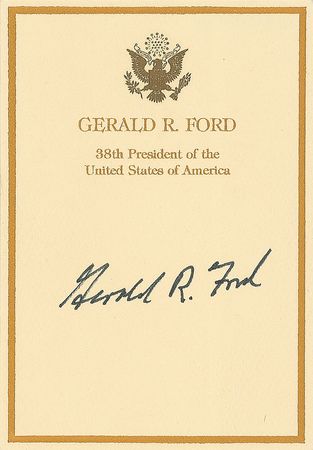 Lot #88 Richard Nixon and Gerald Ford Bookplates - Image 1