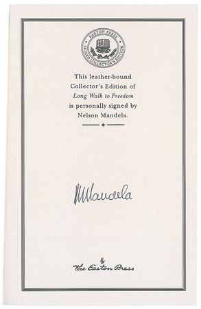 Lot #247 Nelson Mandela: Pristine collector?s edition of the civil rights leader?s autobiography - Image 1