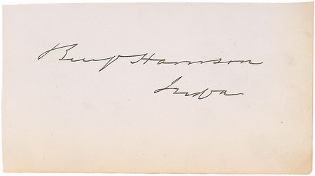 Lot #30 Benjamin Harrison Signature