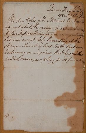Lot #164 King George III: Criticizing Catherine the Great?s court, a ?system that has neither justice, reason, nor policy for its foundation? - Image 2