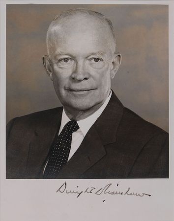 Lot #78 Dwight D. Eisenhower Signed Photograph - Image 1
