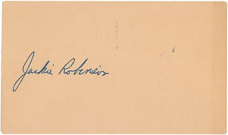 Lot #1406 Jackie Robinson Signature - Image 1