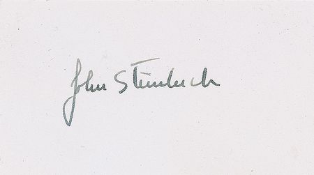 Lot #570 John Steinbeck Signature - Image 1