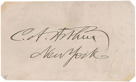 Lot #27 Chester A. Arthur Signature