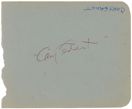 Lot #1192 Cary Grant and Peter Lorre Signature - Image 1