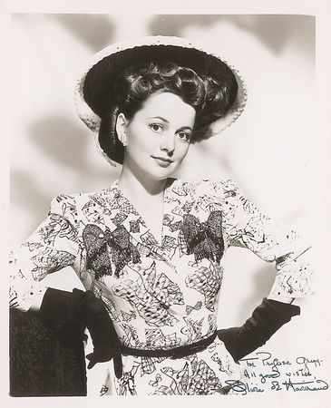 Lot #1140 Olivia de Havilland Signed Photographs - Image 1
