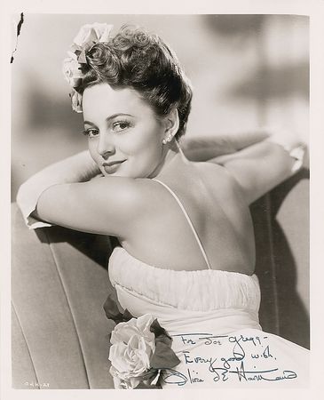 Lot #1140 Olivia de Havilland Signed Photographs - Image 2