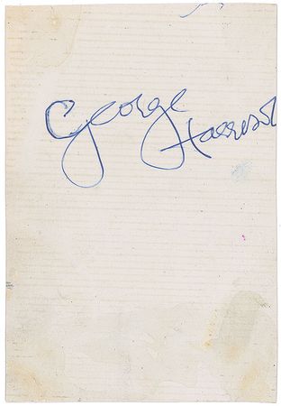 Lot #764 Beatles: George Harrison Signed Photograph - Image 1