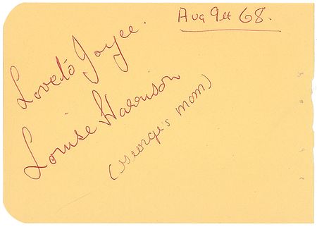 Lot #817 Beatles: Harrison’s Parents Signatures - Image 2