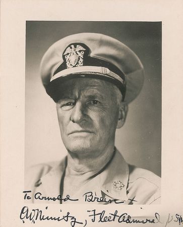 Lot #352 Chester Nimitz: Congratulatory Navy teletype to Nimitz on the day of the Japanese surrender - Image 1