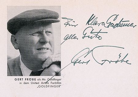 Lot #1167 Gert Frobe Signed Photographs - Image 1