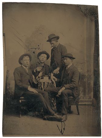 Lot #2019 Western Gunslingers Tintypes - Image 1