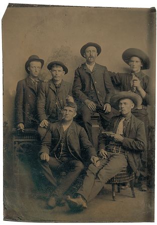 Lot #2019 Western Gunslingers Tintypes - Image 2
