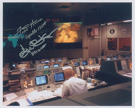 Lot #484 Fred Haise and Gene Kranz Signed Photographs - Image 1