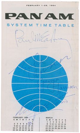 Lot #758 Beatles: One-of-a-kind piece from the flight that delivered Beatlemania to the US - Image 1