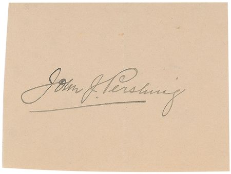 Lot #388 John J. Pershing Signature - Image 1