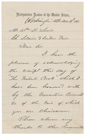 Lot #325 U. S. Grant: Desirable postwar letter from the Union hero - Image 1
