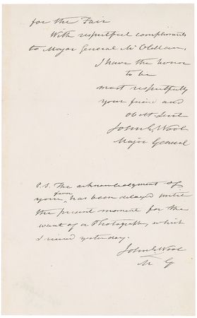 Lot #338 John E. Wool - Image 2