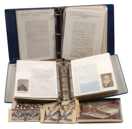 Lot #339 Sanitary Fair Collection: Supporting Union soldiers in an extensive collection of over 300 autographs, photos, and ephemera - Image 2