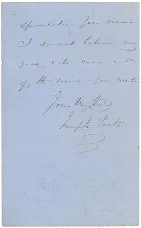 Lot #647 Joseph Paxton Handwritten Letter Signed - Image 2