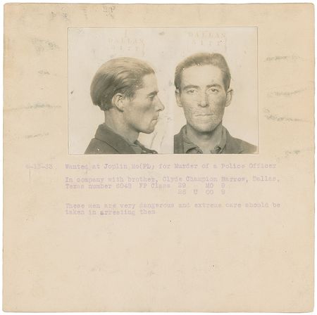 Lot #2101 Buck Barrow: “In company with brother, Clyde Champion Barrow...These men are very dangerous and extreme care should be taken” - Image 1