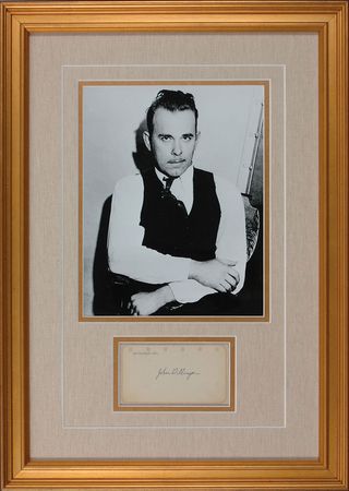 Lot #2107 John Dillinger: Ultra-rare signature of Public Enemy No. 1 - Image 1