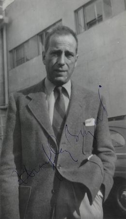 Lot #1045 The Maltese Falcon: Bogart, Lorre, and Greenstreet: Sam Spade, the sinister ‘fat man,’ and his henchman Joel Cairo - Image 1