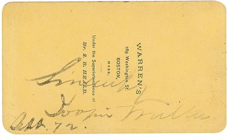 Lot #637 Joaquin Miller Signed Photograph - Image 2