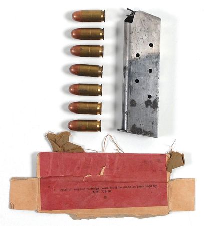 Lot #2081 Bonnie and Clyde Sowers Raid Archive: Remarkable archive of items recovered from the November 1933 ?Sowers Raid? from the deputy who collected them: ?Here are the pistols and some other items from the Barrow?s Gang? - Image 1