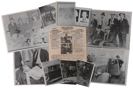 Lot #2081 Bonnie and Clyde Sowers Raid Archive: Remarkable archive of items recovered from the November 1933 ?Sowers Raid? from the deputy who collected them: ?Here are the pistols and some other items from the Barrow?s Gang? - Image 2