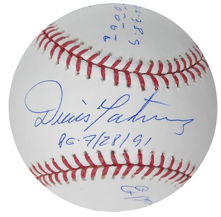 Lot #1499 Dennis Martinez Baseball - Image 1