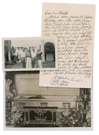 Lot #2127 Al Capone: Exceptional archive originating from Capone's doctorâ??complete with a signed photo and a virtually nonexistent handwritten letterâ??and fascinating private medical correspondence which sheds light upon Capone's battle with neurosyphils - Image 1