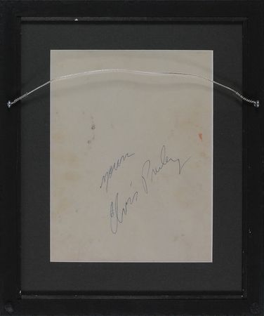 Lot #787 Elvis Presley: Huge signature on an early publicity still - Image 2