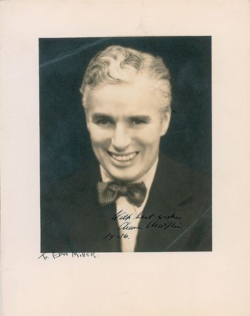 Lot #1019 Charlie Chaplin Signed Photograph - Image 1