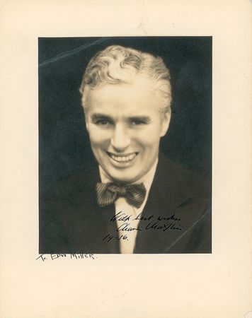 Lot #1019 Charlie Chaplin Signed Photograph - Image 2