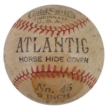 Lot #1405 NY Giants: 1935: Team-signed in 1935, highlighted by Ott and Hubbell - Image 6