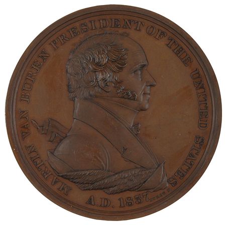 Lot #2067 Indian Peace Medal: Van Buren, Martin Medal - Image 1