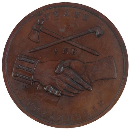 Lot #2068 Indian Peace Medal: Tyler, John Medal - Image 2