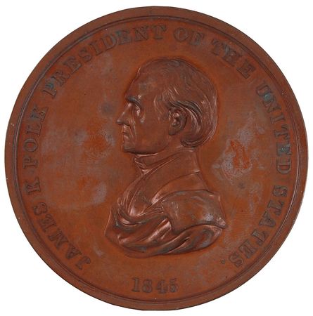 Lot #2069 Indian Peace Medal: Polk, James K. Medal - Image 1