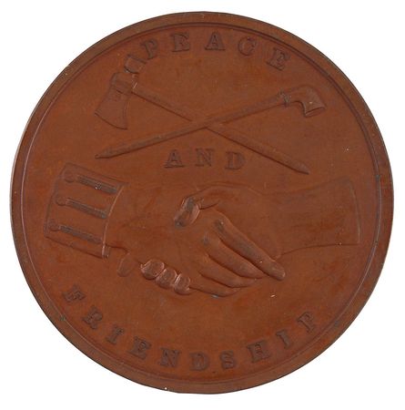 Lot #2069 Indian Peace Medal: Polk, James K. Medal - Image 2