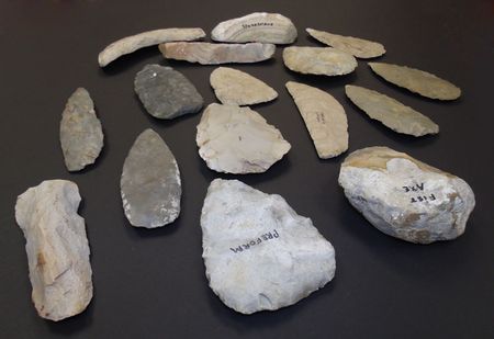 Lot #2074 Native American Artifacts: Knives, Preforms, and Tools Collection of Knives, Preforms, and Tools - Image 2