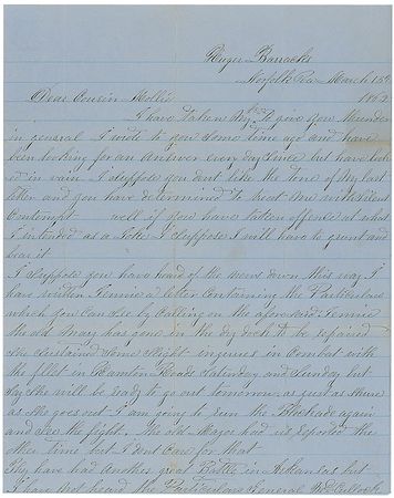 Lot #63 Confederate Letter: Virginia